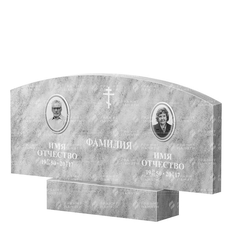 Памятники из мрамора в Ставрополе | Двойной мраморный памятник ФМ-256