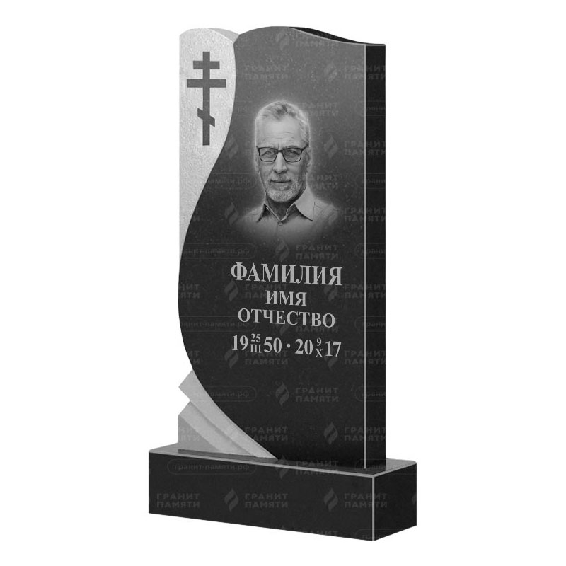 Памятники из гранита вертикальные в Ставрополе | Гранитный памятник ФГ-169