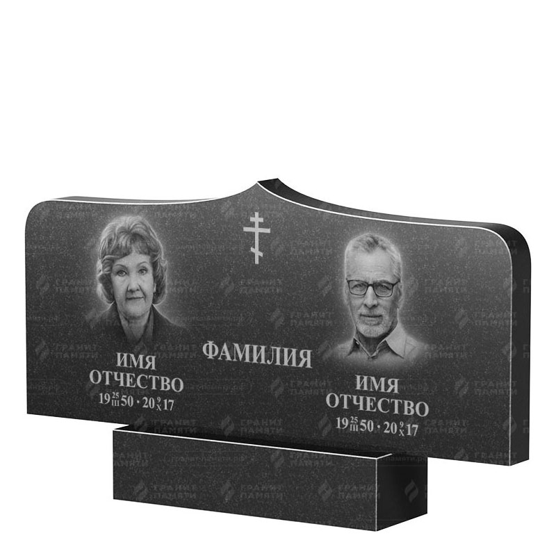 Гранитные памятники в Ставрополе | Двойной гранитный памятник ФГ-260