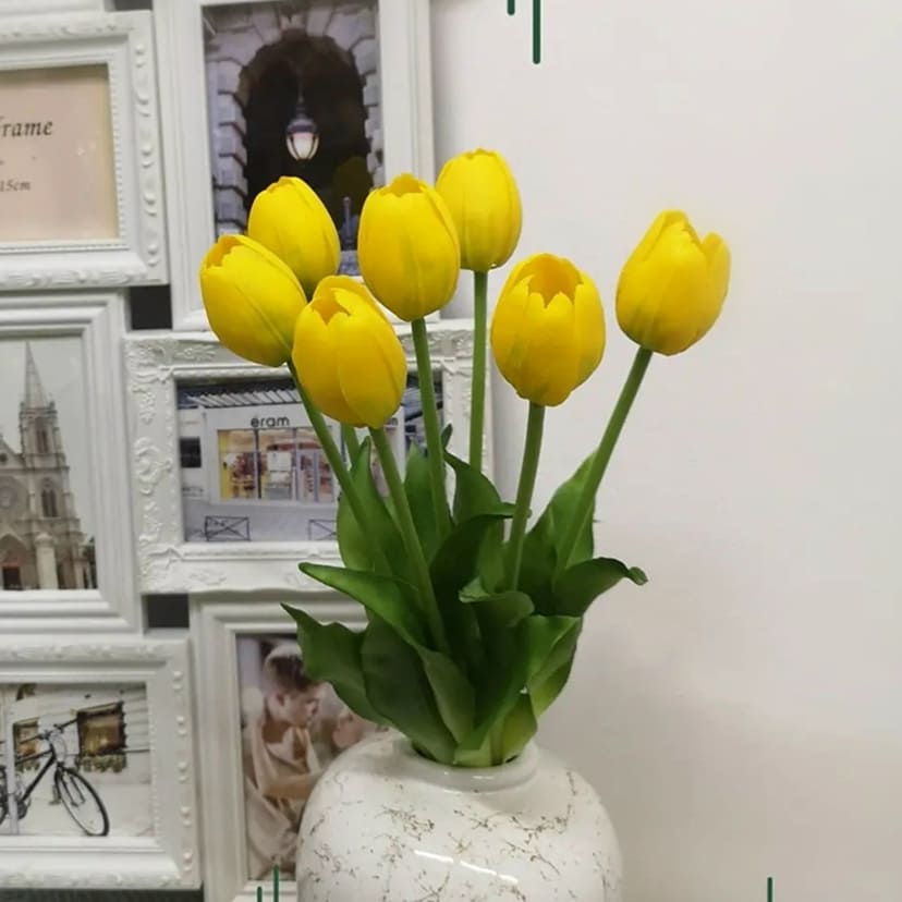 Искусственные цветы в Ставрополе | Цветы искусственные «Тюльпаны», желтые, букет