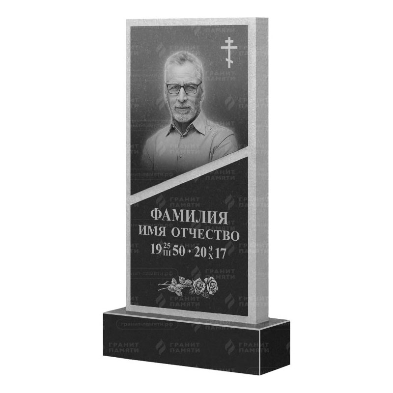 Памятники из гранита вертикальные в Ставрополе | Гранитный памятник ФГ-164