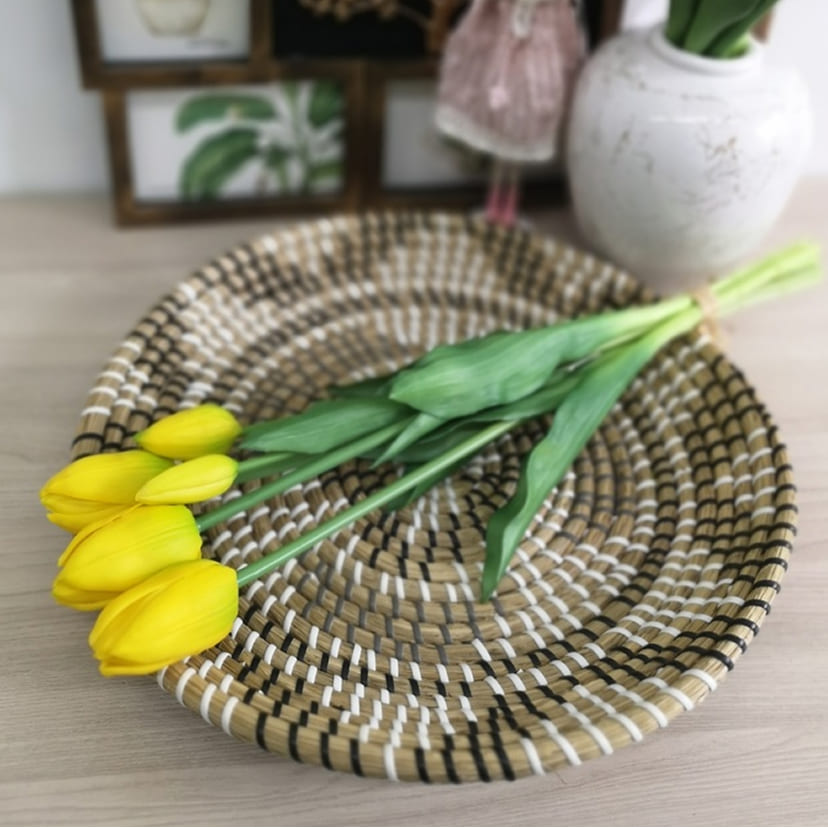 Искусственные цветы в Ставрополе | Цветы искусственные «Тюльпаны, бутоны», желтые, букет