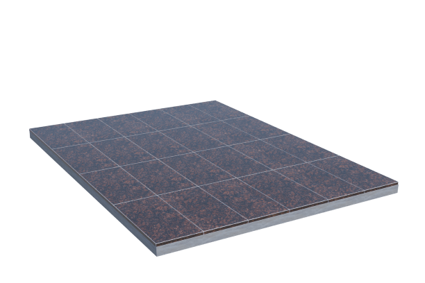 Площадки на могилу в Ставрополе | Площадка с облицовкой Дымовским гранитом