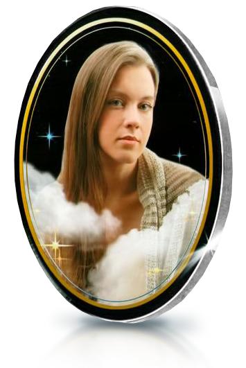 Фото на металлокерамике (фотокерамика) | Портреты на стекле Овал декор