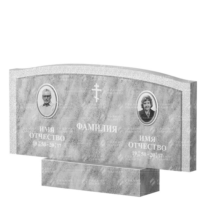 Памятники из мрамора в Ставрополе | Двойной мраморный памятник ФМ-131