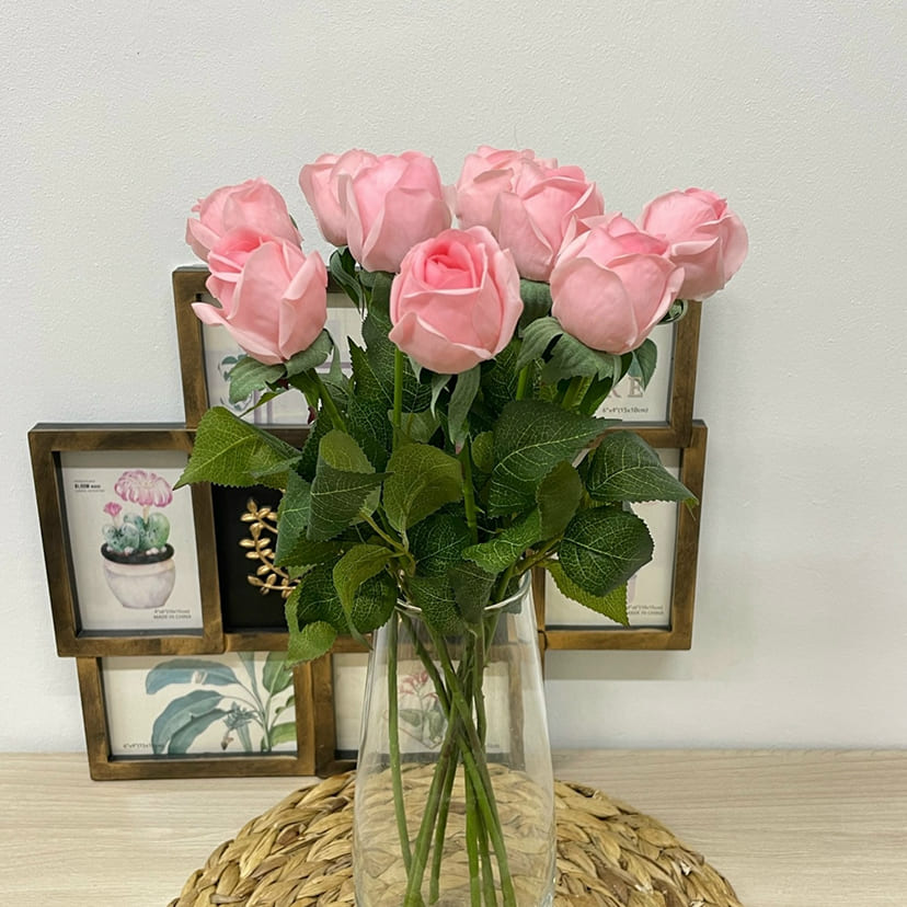 Искусственные цветы в Ставрополе | Цветок искусственный «Роза», нежно-розовая, одиночный