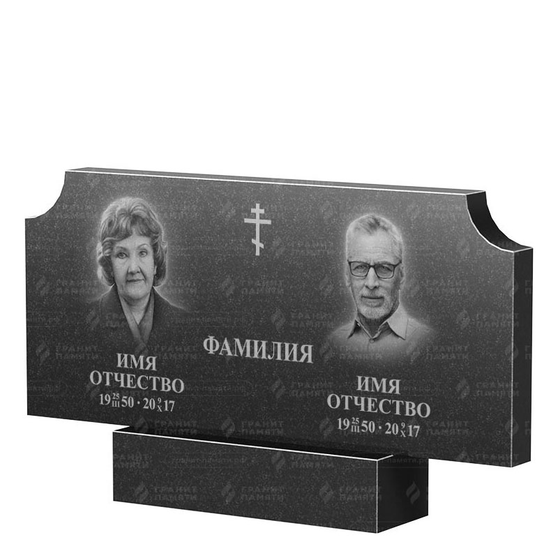 Памятники из гранита двойные в Ставрополе | Двойной гранитный памятник ФГ-253