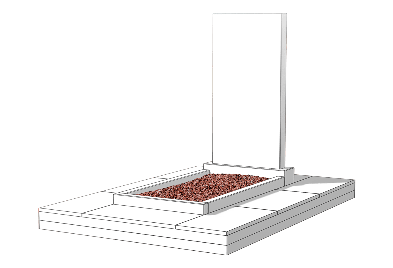 Засыпка цветника камушками в Ставрополе