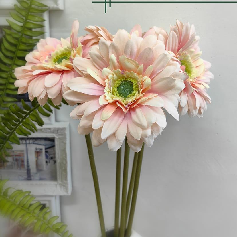 Искусственные цветы в Ставрополе | Цветок искусственный «Гербера», молочно-розовая, одиночный