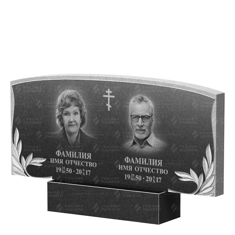 Памятники из гранита двойные в Ставрополе | Двойной гранитный памятник ФГ-135