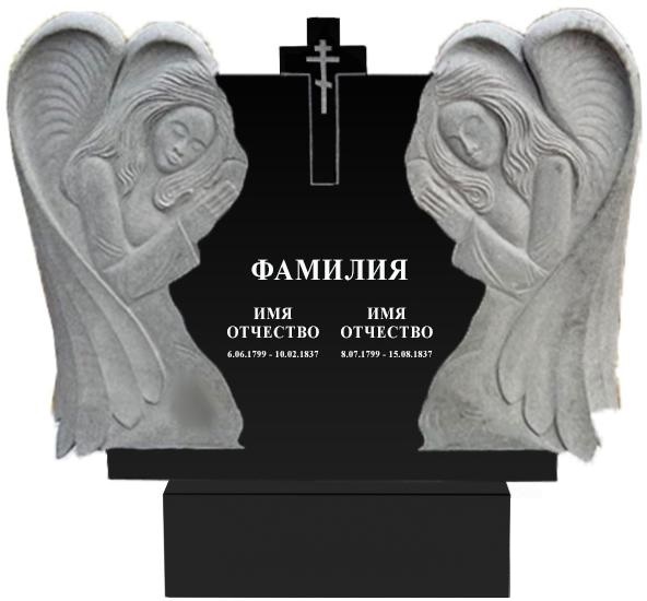 Памятники с ангелом на могилу в Ставрополе | Гранитный памятник Ангел №1