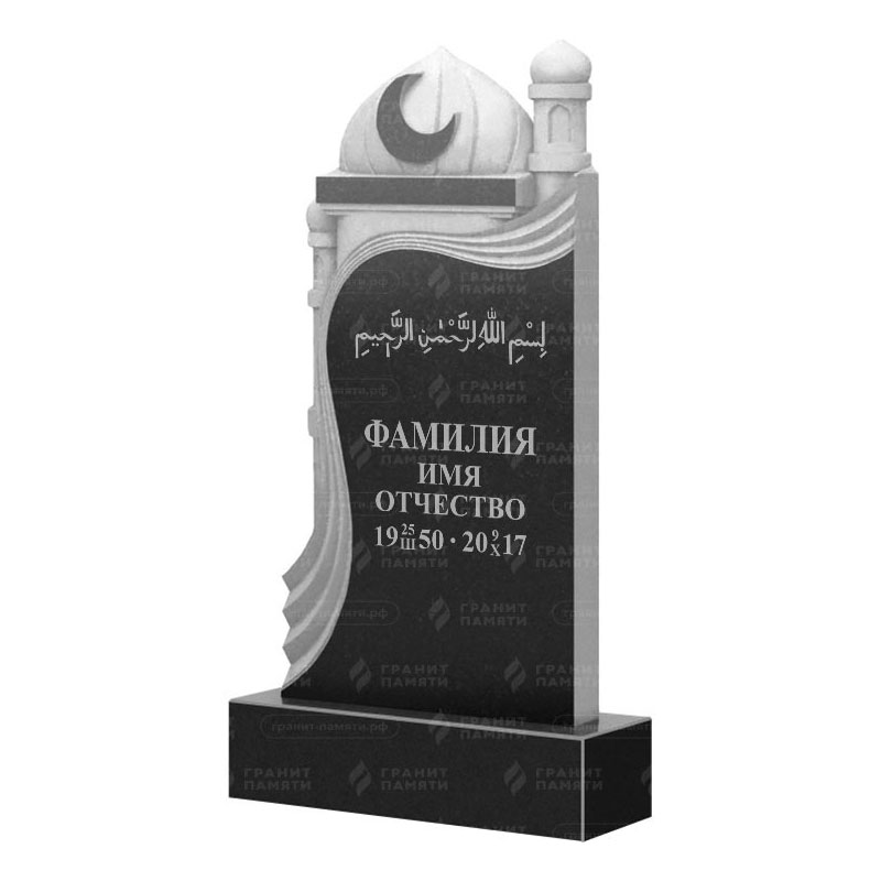 Мусульманские памятники на могилу в Ставрополе | Гранитный памятник ФГ-228