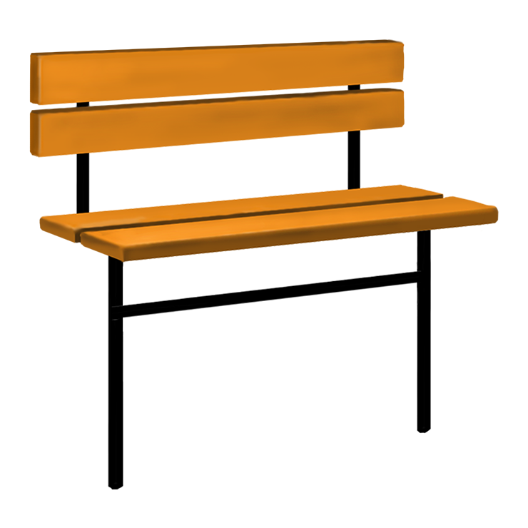 Металлические оградки, столы, скамейки в Ставрополе | Скамейка №3 со спинкой