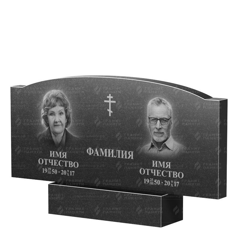 Гранитные памятники в Ставрополе | Двойной гранитный памятник ФГ-257