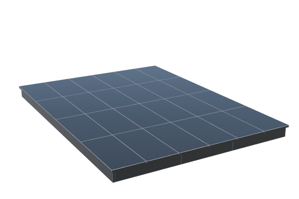 Площадки на могилу в Ставрополе | Площадка с вертикальной (10 см) облицовкой гранитом Габбро