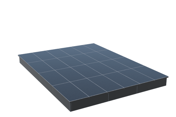 Площадки на могилу в Ставрополе | Площадка с вертикальной (15 см) облицовкой гранитом Габбро