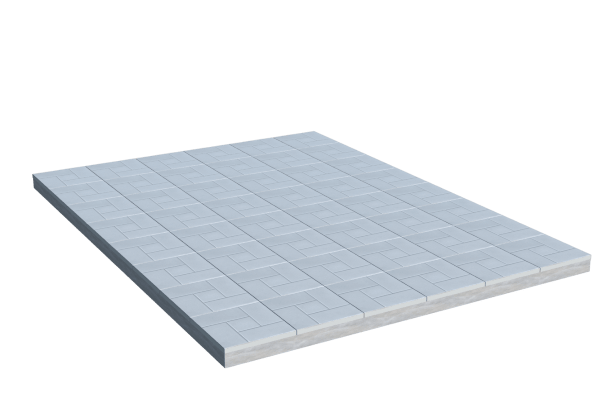 Площадки на могилу в Ставрополе | Площадка с тротуарной плиткой