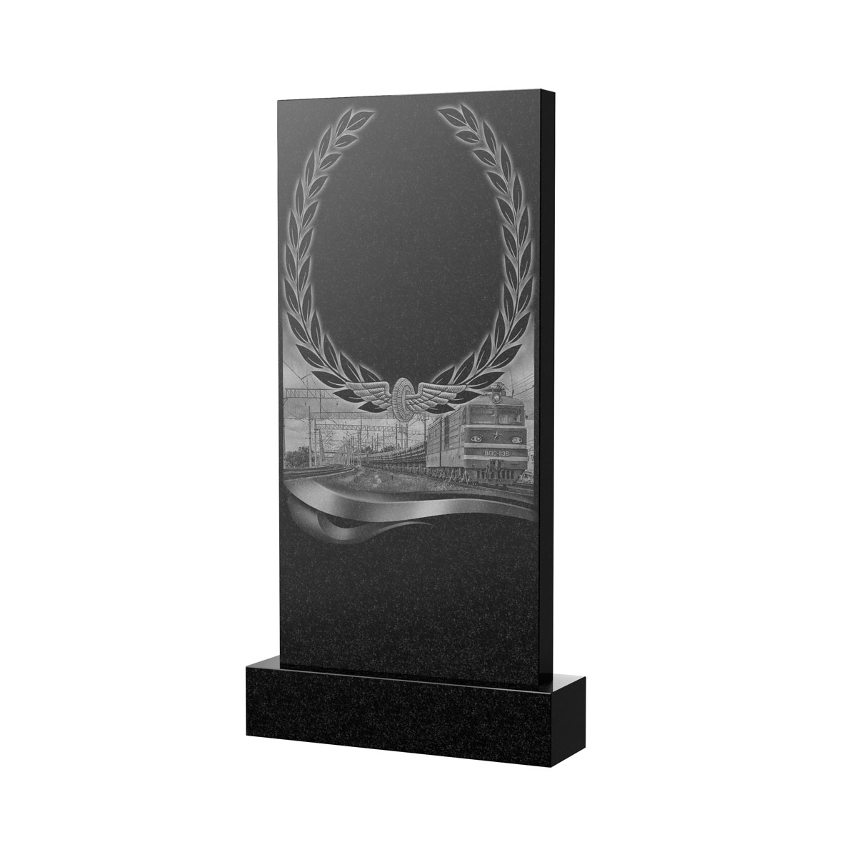 Художественное оформление памятника в Ставрополе | Художественное оформление на гранитную стелу, рисунок ВХО-054