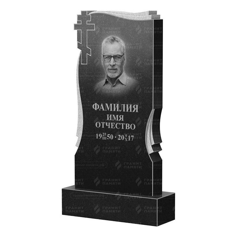 Памятники из гранита вертикальные в Ставрополе | Гранитный памятник ФГ-185